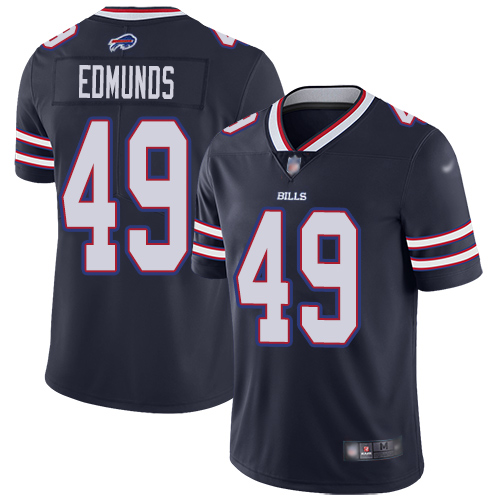 Men Buffalo Bills #49 Tremaine Edmunds Limited Navy Blue Inverted Legend NFL Jersey